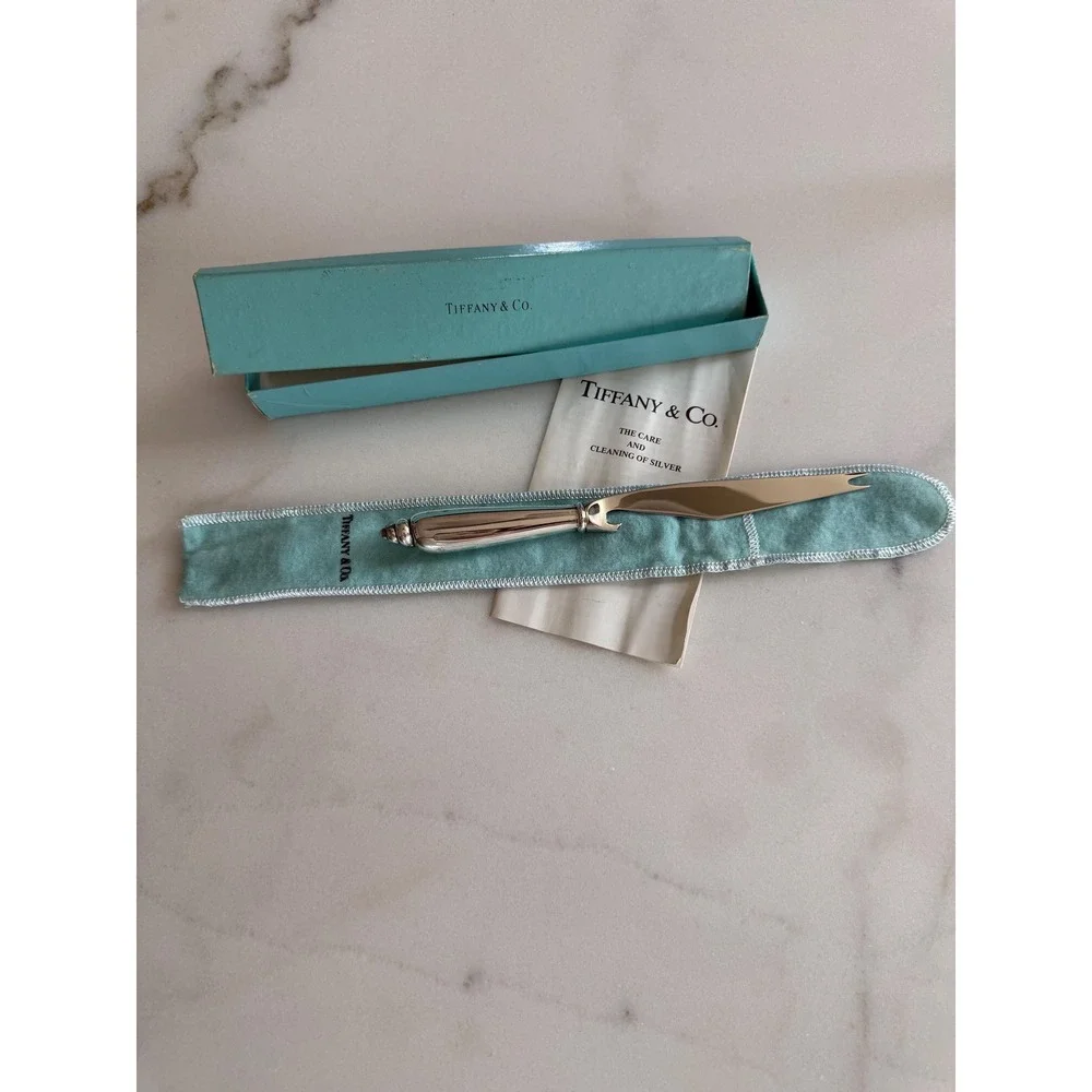 Tiffany & Co Sterling Silver Modern Shell Bar Knife Angela Cummings w/ Box